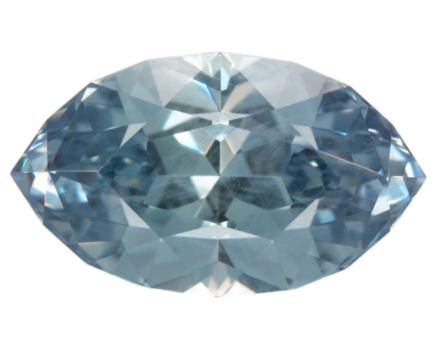 2.09 carats teal Montana Sapphire - marquise shape