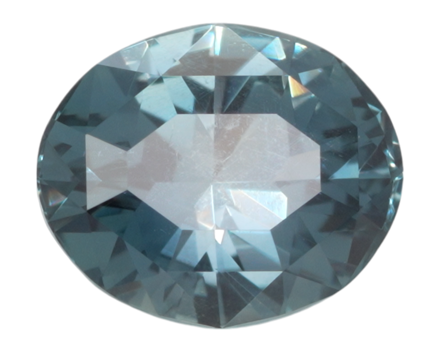 1.10 carats Teal Montana sapphire - oval shape