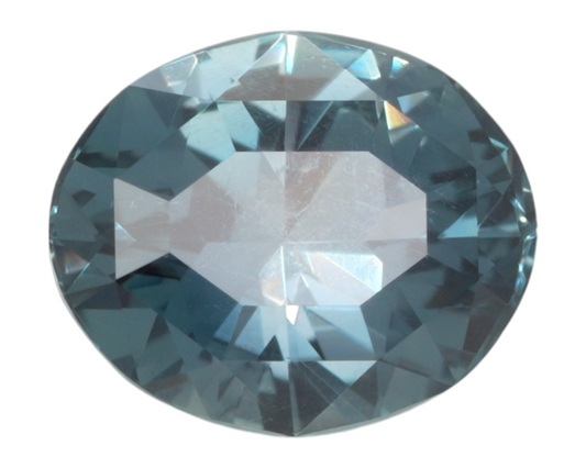 1.10 carats teal Montana Sapphire - oval shape