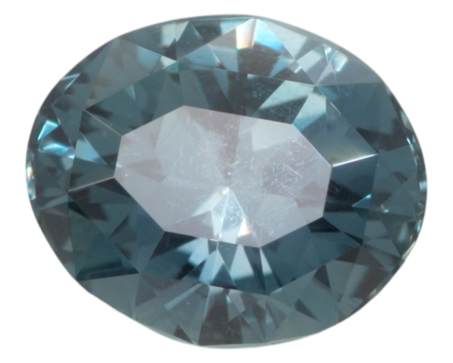 1.10 carats Teal Montana sapphire - oval shape