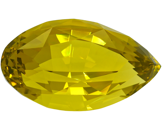 113.72 carats Lemon Citrine - pear shape