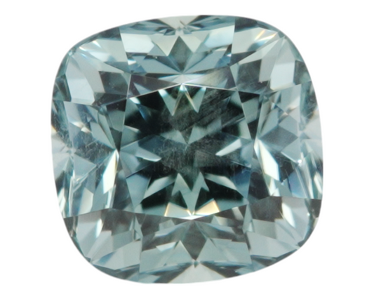 1.14 carats teal Montana sapphire - cushion shape