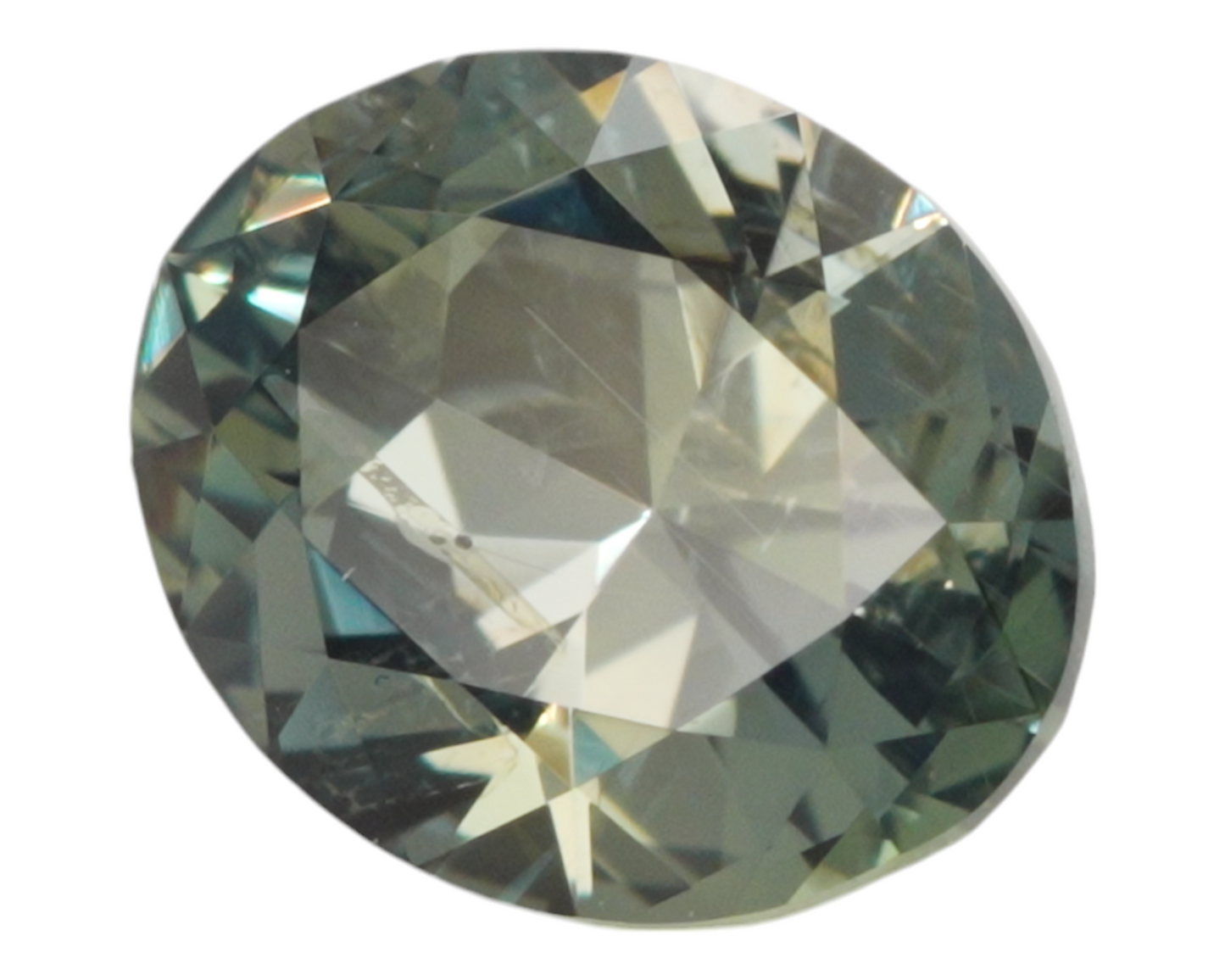 1.18 carats Green Montana sapphire - oval shape