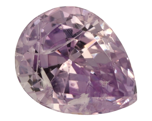 1.24 carats Pink Montana sapphire - pear shape