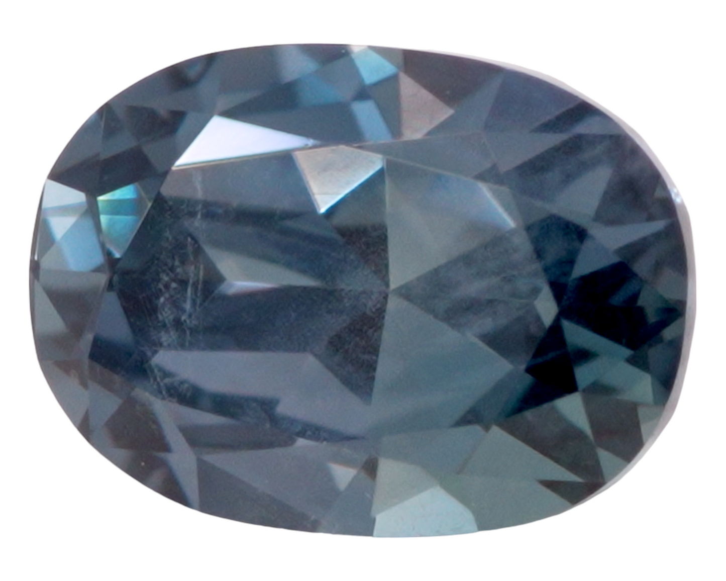 1.29 carats teal Montana Sapphire - cushion shape