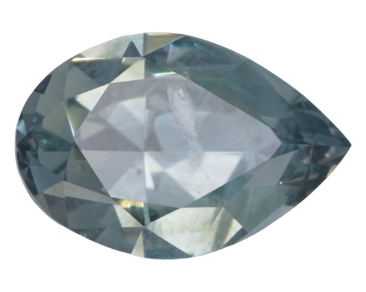 1.93 carats Teal Montana sapphire - pear shape