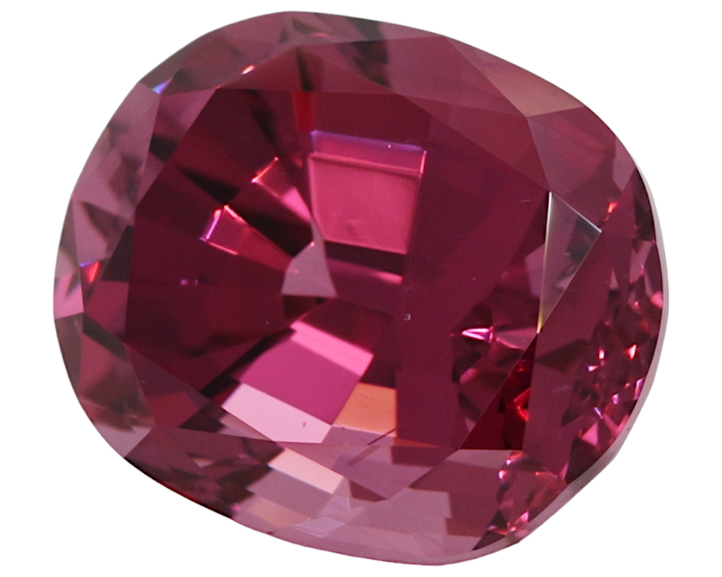 4.18 carats Malaya Garnet - cushion shape