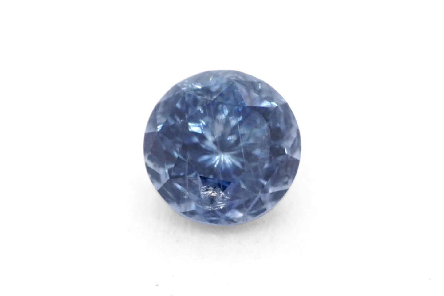 0.68 carats Blue Montana Sapphire - round shape