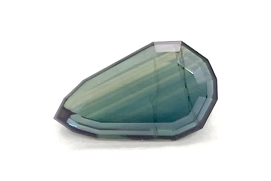 1.23 carats Green Blue Sapphire - pear